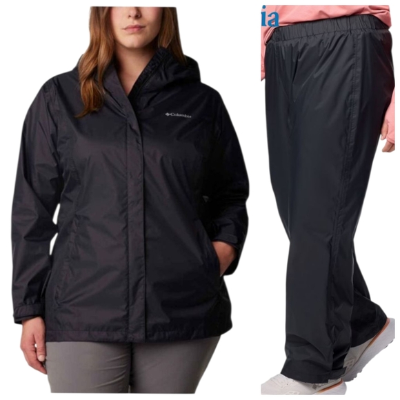 Columbia Jackets & Blazers - Womens Size 1X Rain Jacket & Storm Surge Pants For Kitty Rescue!